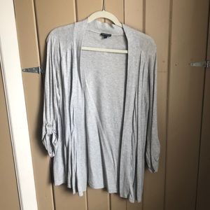 Gray cardigan